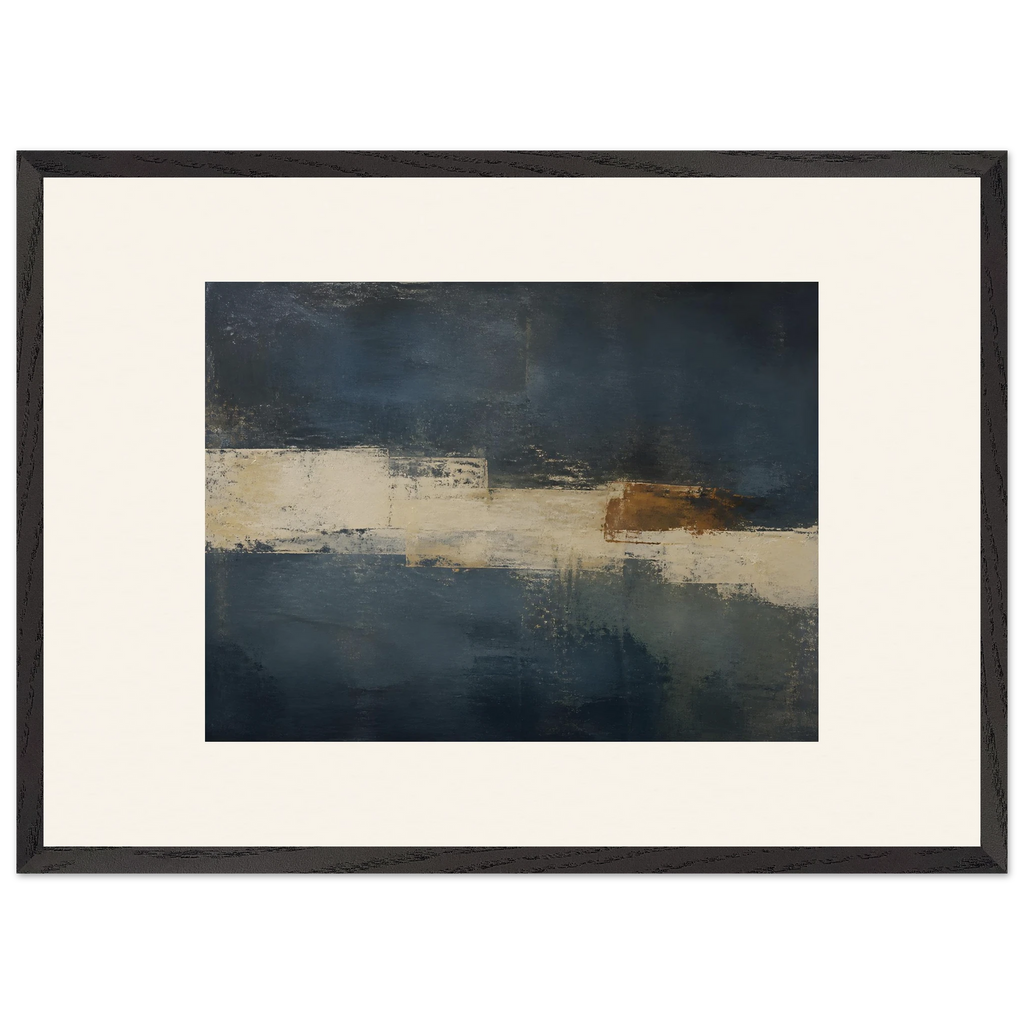 Ivory Crossing: abstract, ivory and serene lines. Framed fine art print by The Light Stays.