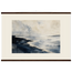 Tidal Ink, sea and coastal landscape. Archival fine art poster shown framed.