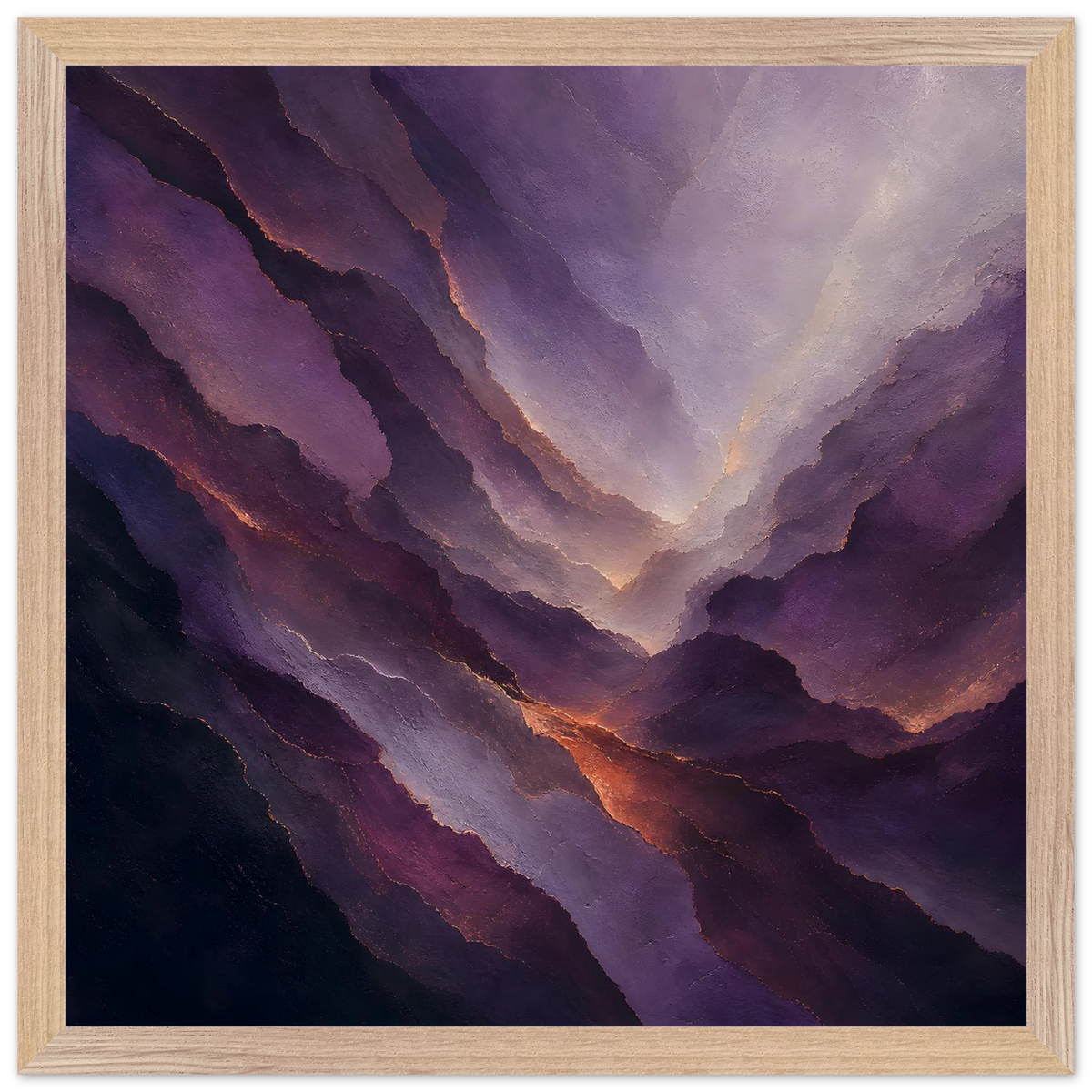 Violet Infinity: moon and night. Framed fine art print by The Light Stays.
