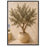 Olive Terrace, landscape and sun. Archival framed fine art print shown framed.