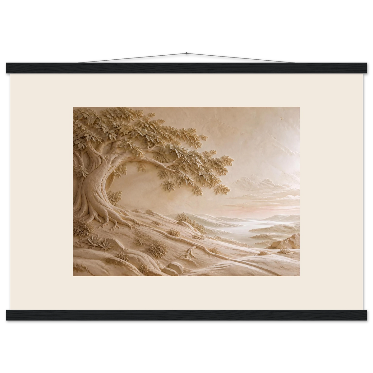 Sandstone Dawn: lumen and siena. Fine art poster by The Light Stays.