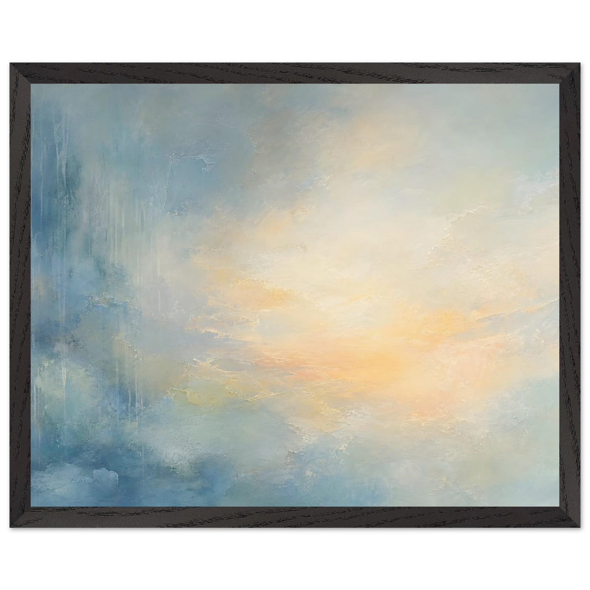 Dawn after Rain: sunrise, coastline and washed light. Museum-quality framed fine art print.