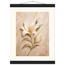 Alabaster Lily: flowers and botanical. Museum-quality fine art poster.