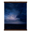 Blue Hour Field, night, horizon and deep blue. Archival fine art poster shown framed.