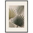 Carved Fronds: impasto, leaves and sand tones. Museum-quality framed fine art print.