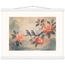 Camellia Birds, flowers and botanical. Archival fine art poster shown framed.