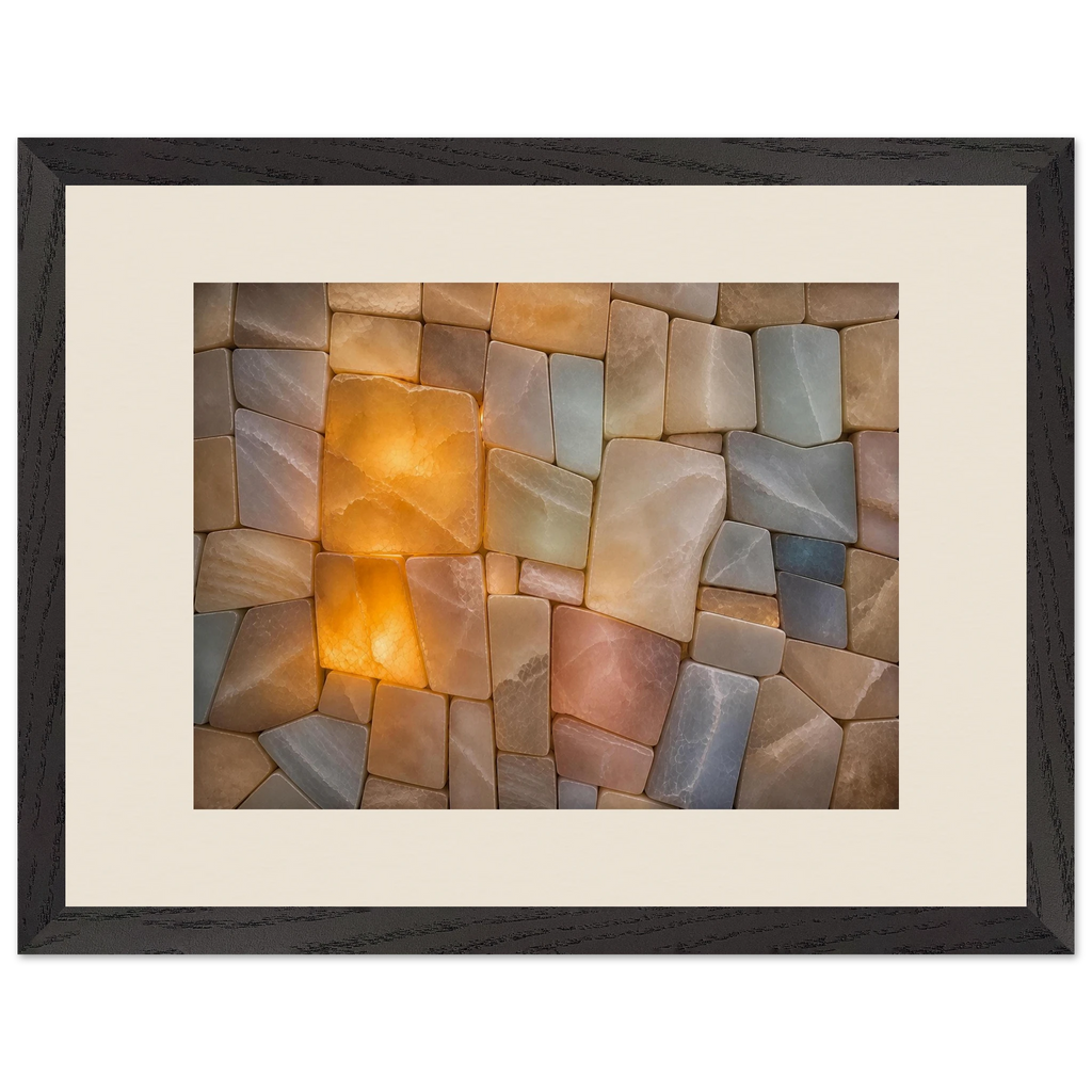 Stonelight: lumen and aura. Museum-quality framed fine art print.