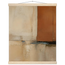 Terracotta Diptych, Panel I of II: two panels, terracotta and cream. Fine art poster, alternate frame and size.