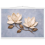 Bronze Magnolia: flowers and botanical. Fine art poster, alternate frame and size.
