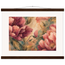 Crimson Peonies, flowers and botanical. Archival fine art poster shown framed.
