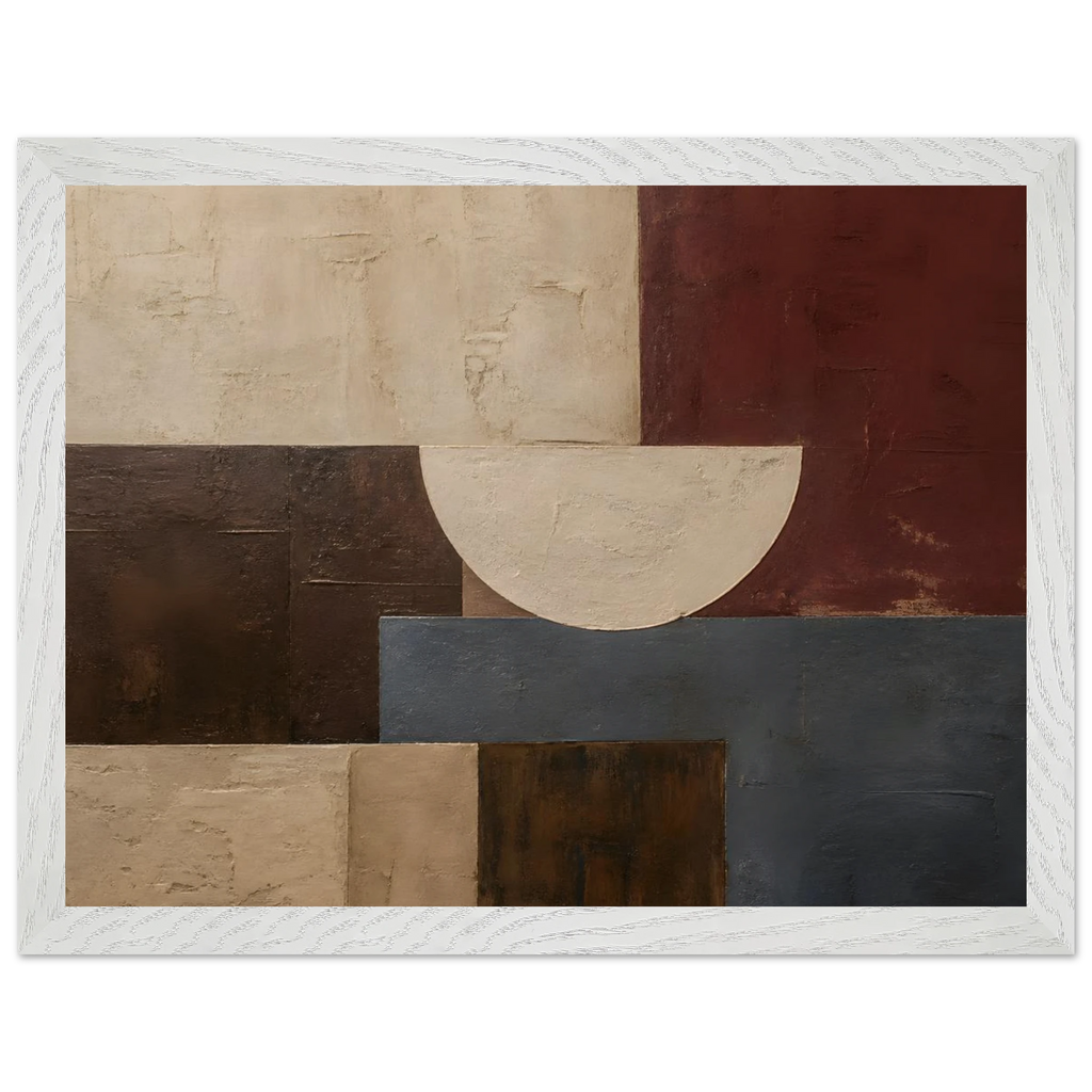 Blocos de Vinho, quadro abstrato emoldurado da The Light Stays.