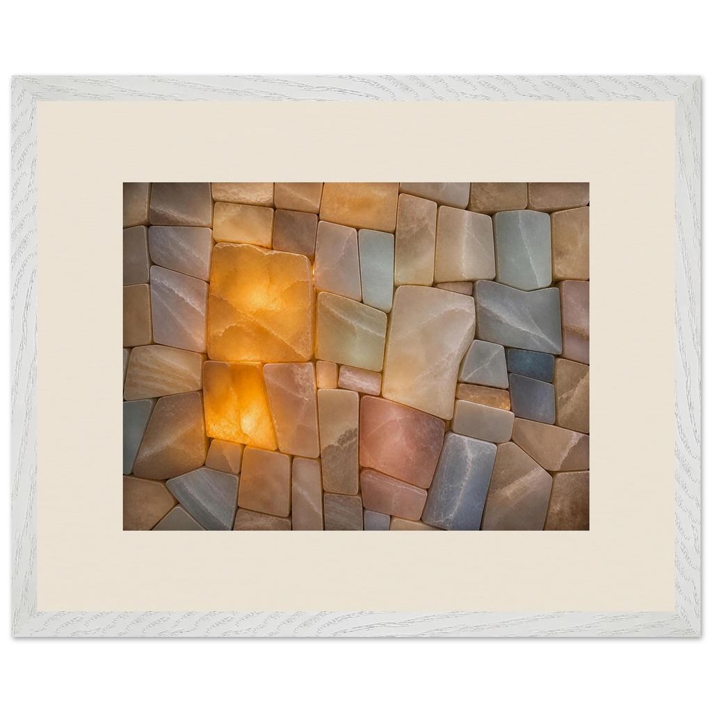 Stonelight: lumen and aura. Museum-quality framed fine art print.
