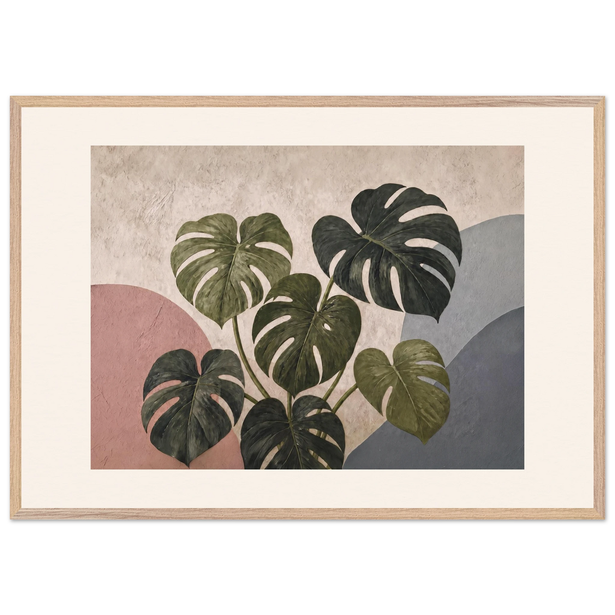 Monstera Sun: botanical and nature. Museum-quality framed fine art print.