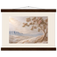 Cliffside Bloom: petra and flora. Fine art poster, alternate frame and size.