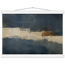 Ivory Crossing, abstract, ivory and serene lines. Archival fine art poster shown framed.
