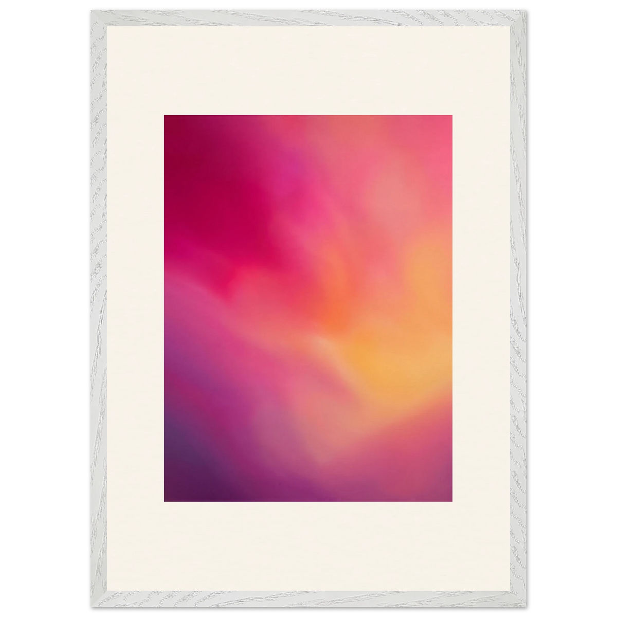 Magenta Plume: gradient, magenta and movement. Framed fine art print by The Light Stays.