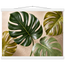 Four Greens: leaves, vivid green and impasto. Museum-quality fine art poster.