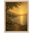 Quadro cristão Bênção do Lago, Jesus sob uma oliveira diante de um lago dourado