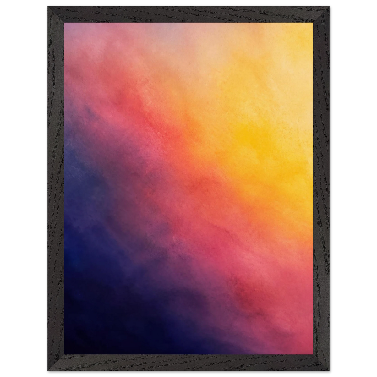 Turquoise and Gold: gradient, night and morning. Museum-quality framed fine art print.