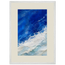 Cobalt Foam: abstract, cobalt and sea foam. Framed fine art print by The Light Stays.