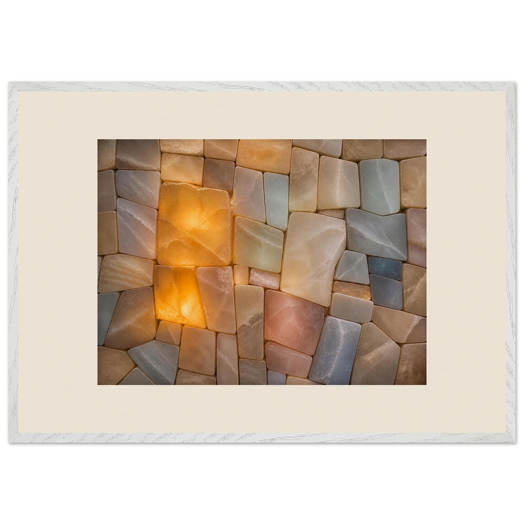 Stonelight: lumen and aura. Museum-quality framed fine art print.