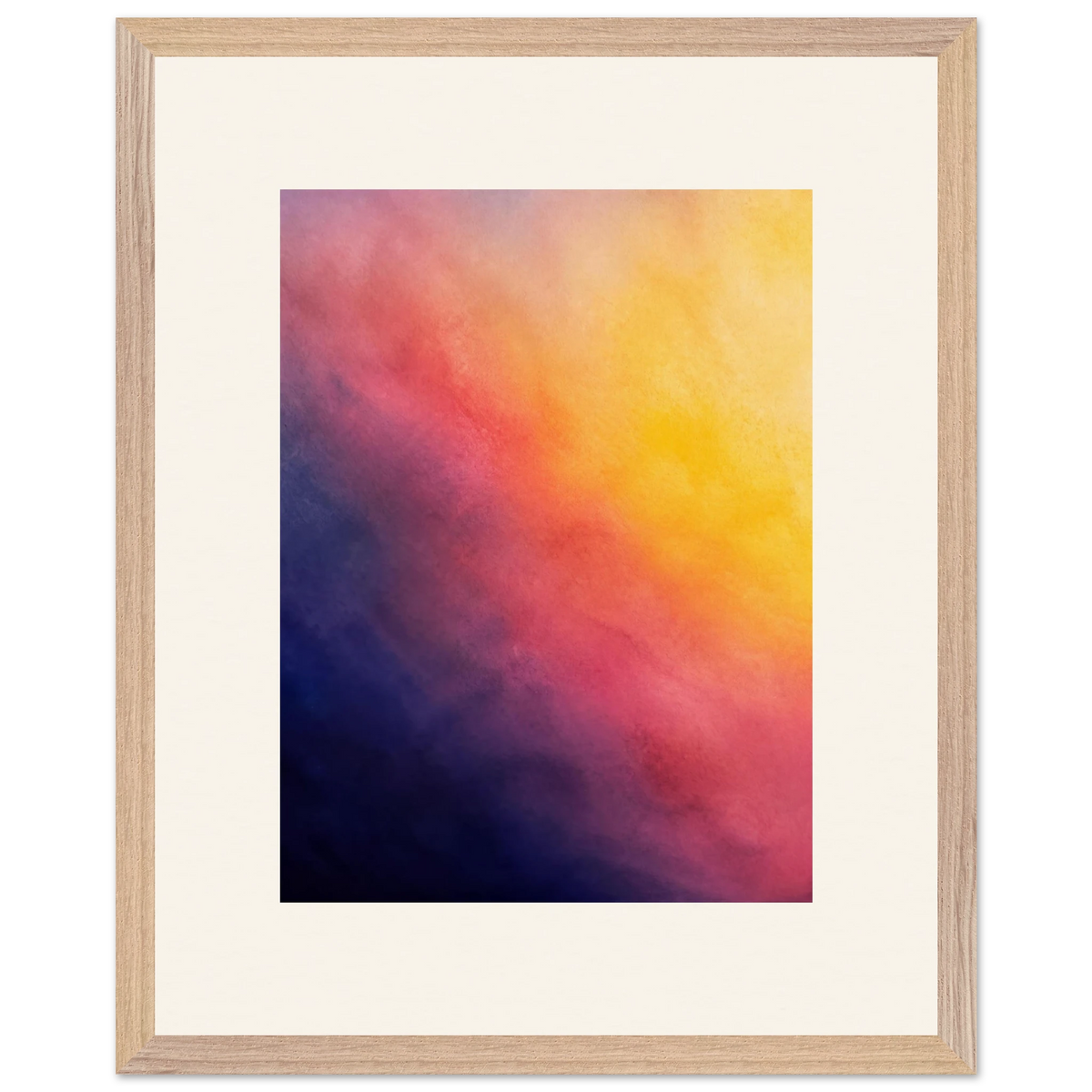 Turquoise and Gold: gradient, night and morning. Framed fine art print by The Light Stays.