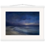 Blue Hour Shore: sea and coastal landscape. Museum-quality fine art poster.