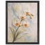 Porcelain Orchid: flowers and botanical. Framed fine art print, alternate frame and size.