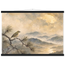 Golden Moon Bird: japanese art and japandi. Fine art poster, alternate frame and size.