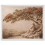 Under the Blossoms: impasto, figure and blossoming canopy. Museum-quality framed fine art print.