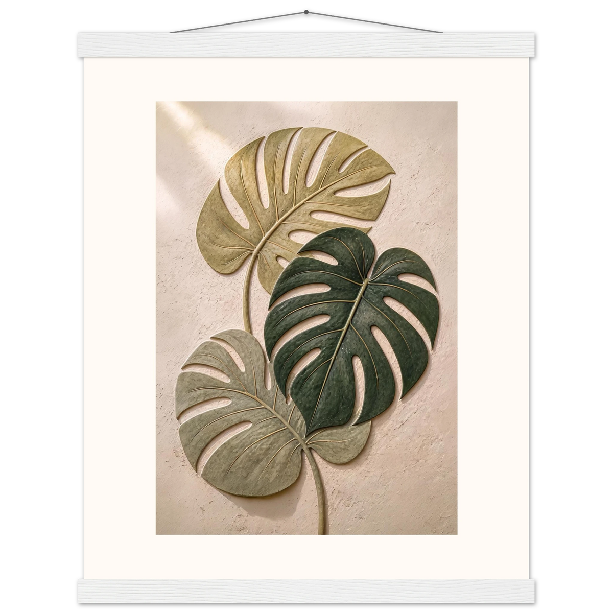 Stone Monstera: botanical and nature. Fine art poster by The Light Stays.