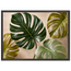 Four Greens: leaves, vivid green and impasto. Framed fine art print by The Light Stays.