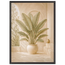 Courtyard Noon, landscape and sun. Archival framed fine art print shown framed.