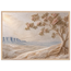 Cliffside Bloom, flowers and botanical. Archival framed fine art print shown framed.