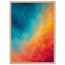 Teal and Orange, gradient, sea and dusk. Archival framed fine art print shown framed.