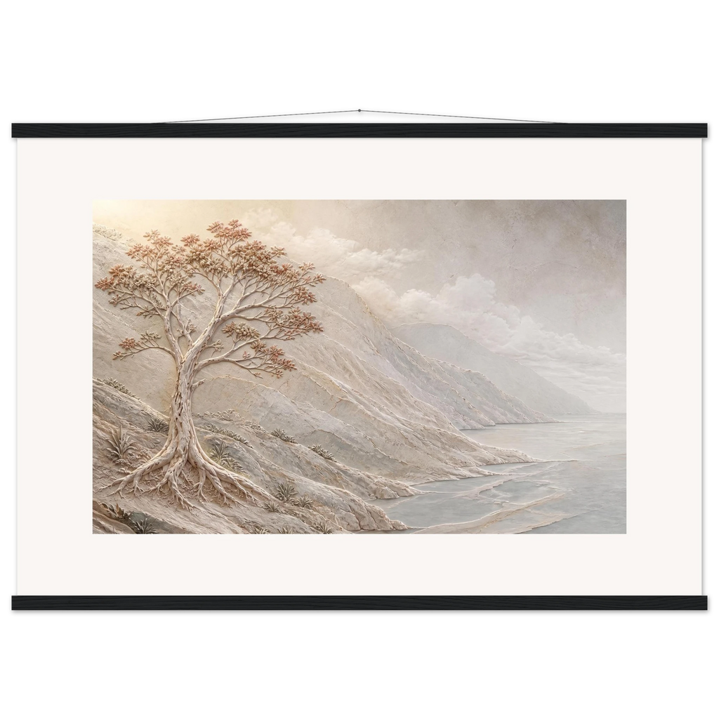 Coral Headland: sea and coastal landscape. Museum-quality fine art poster.