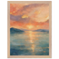 Setouchi Peach Dawn, riviera and japandi. Archival framed fine art print shown framed.
