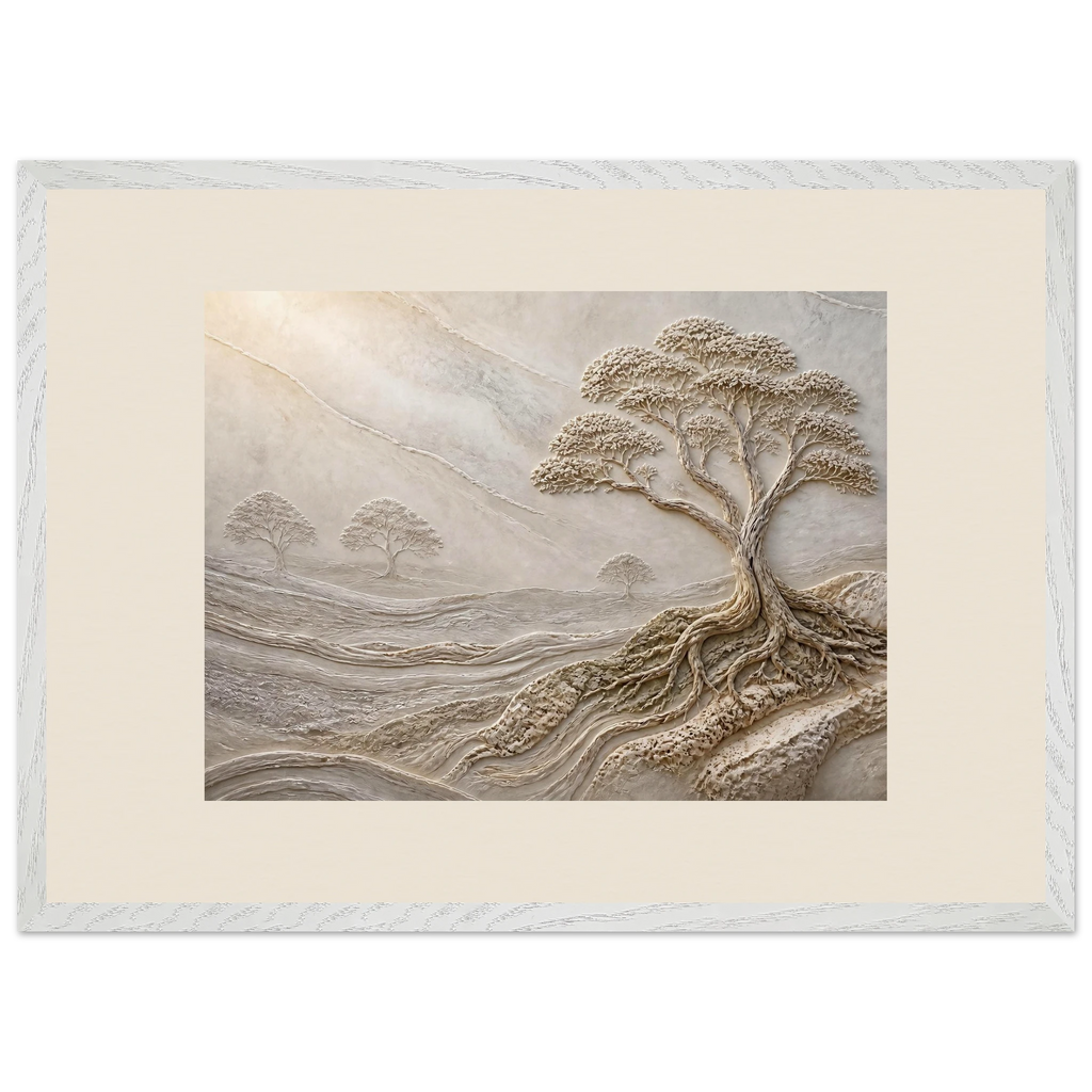 Old Growth, petra and herbarium. Archival framed fine art print shown framed.