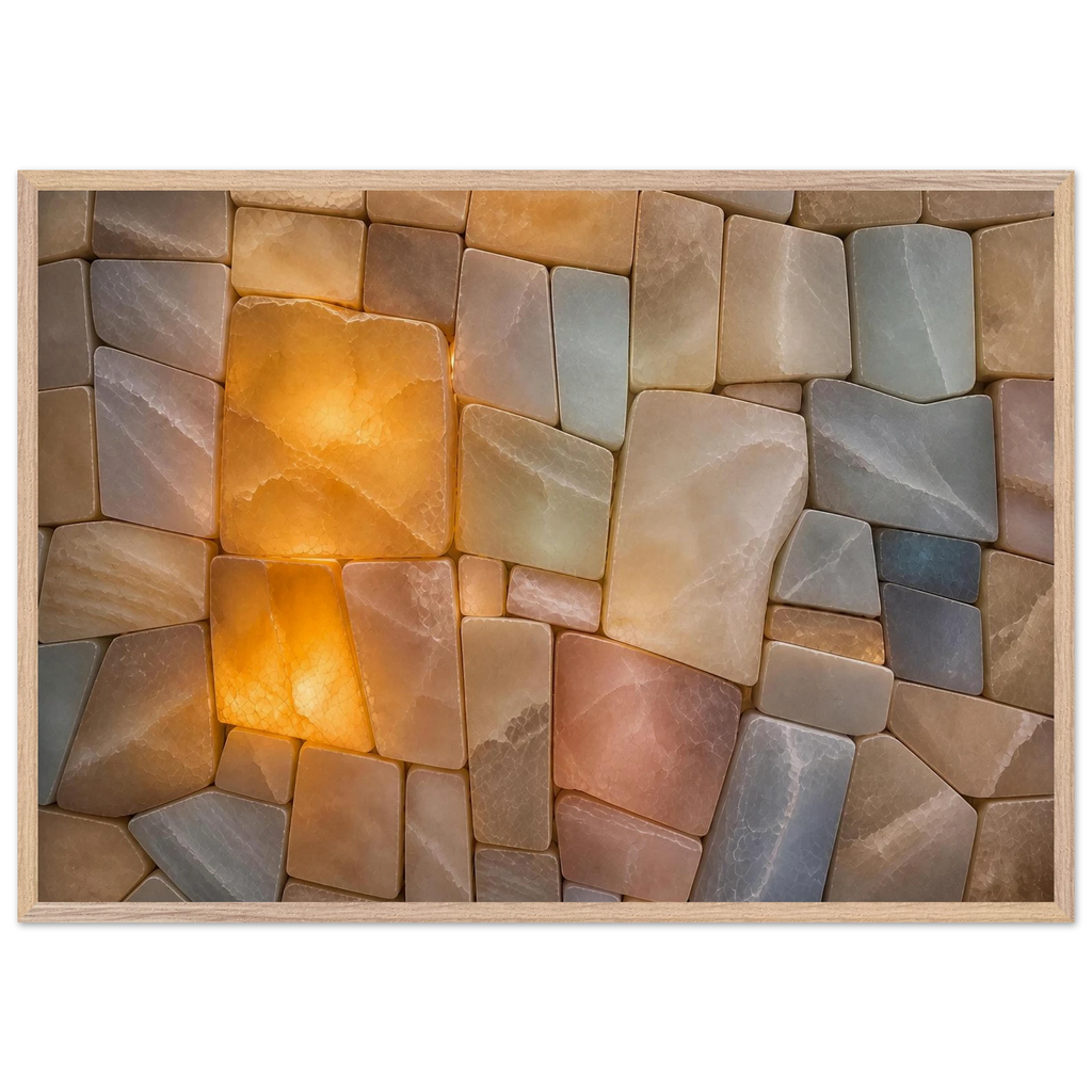 Stonelight: lumen and aura. Framed fine art print by The Light Stays.