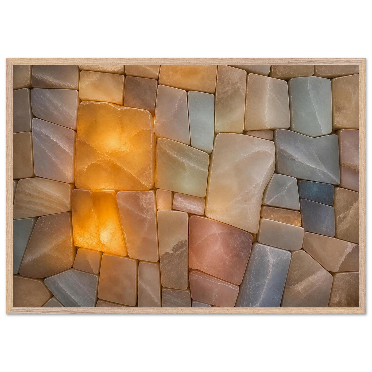 Stonelight: lumen and aura. Framed fine art print by The Light Stays.