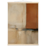 Terracotta Diptych, Panel I of II: two panels, terracotta and cream. Fine art poster by The Light Stays.