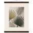 Carved Fronds: impasto, leaves and sand tones. Fine art poster, alternate frame and size.