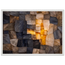 Citrine Seam: lumen and siena. Framed fine art print, alternate frame and size.