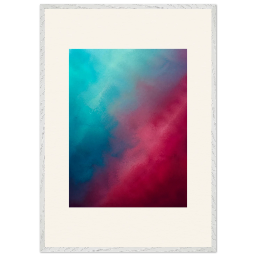 Wine Hour: gradient, dusk and deep color. Framed fine art print by The Light Stays.