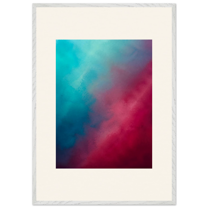 Wine Hour: gradient, dusk and deep color. Framed fine art print by The Light Stays.
