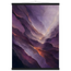 Violet Infinity: moon and night. Fine art poster, alternate frame and size.