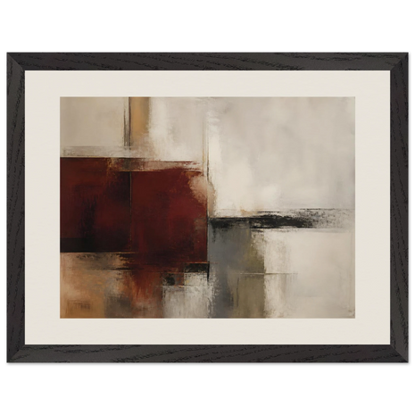 Vinho Dilatado, quadro abstrato emoldurado da The Light Stays.