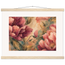 Crimson Peonies: flowers and botanical. Fine art poster by The Light Stays.