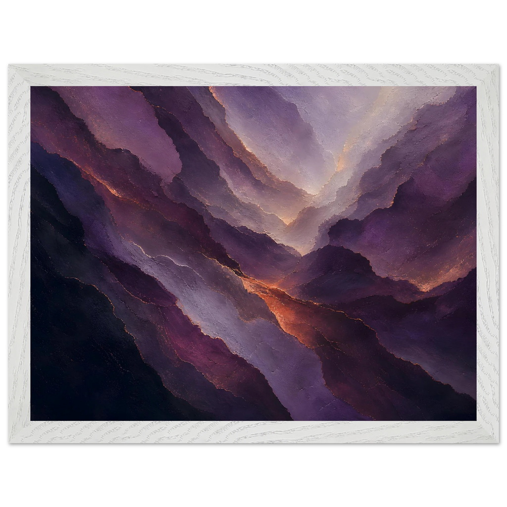Violet Infinity: moon and night. Framed fine art print by The Light Stays.