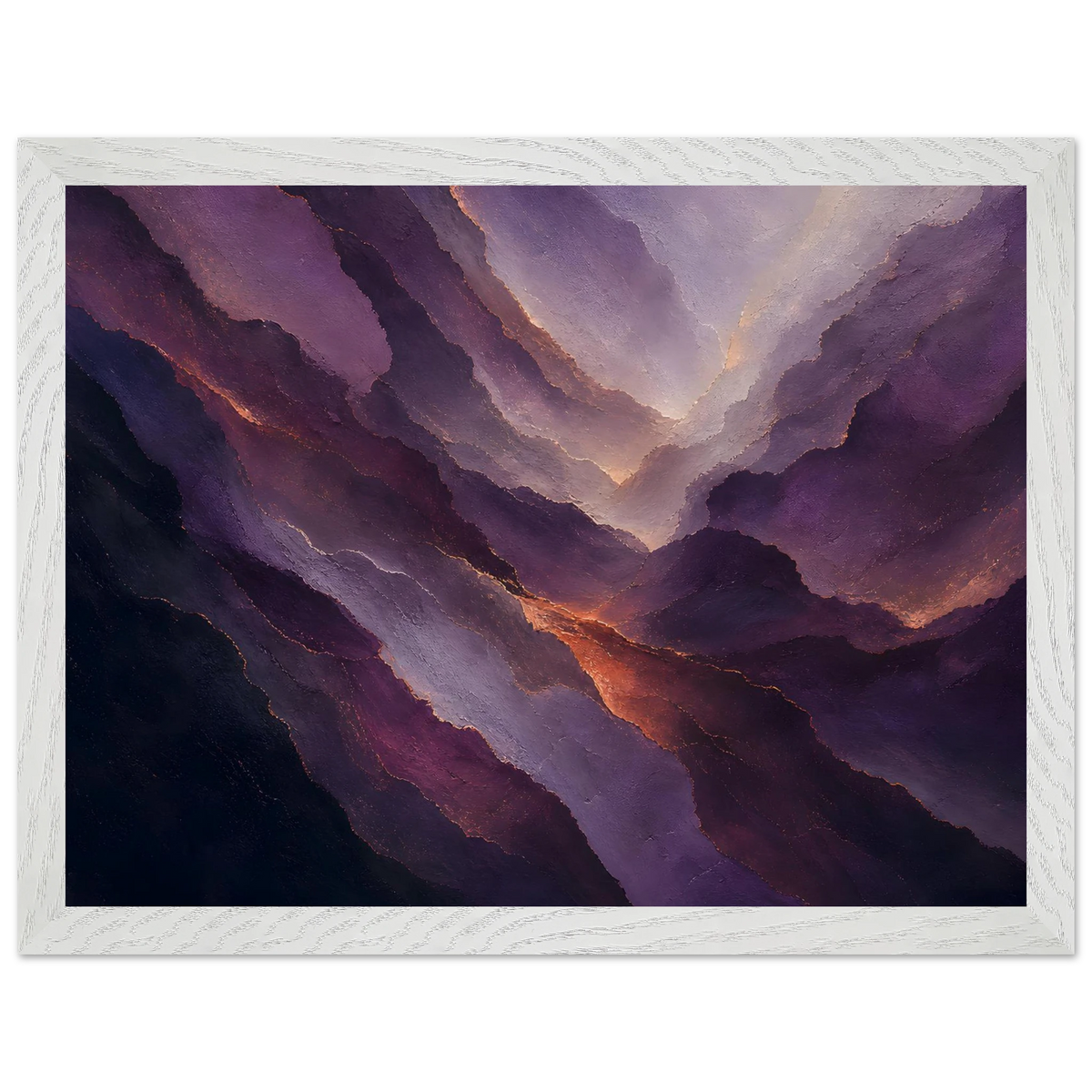 Violet Infinity: moon and night. Framed fine art print by The Light Stays.